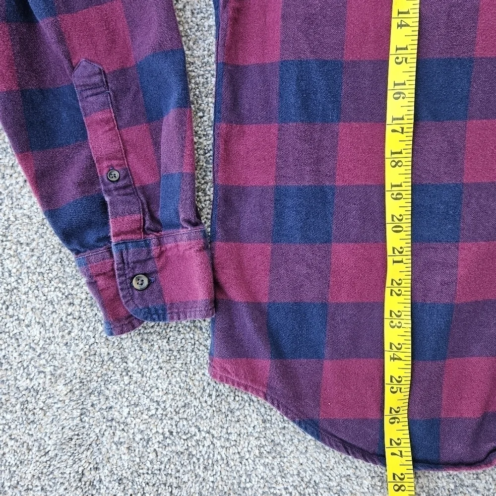 J.Crew Mercantile Classic Fit Long-Sleeve Flannel Red Plaid Shirt LOT Mens Large